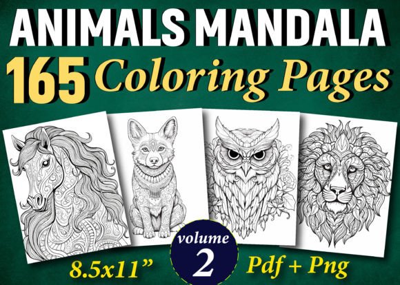 165 Animals Mandala Coloring Pages: A Creative Tool for Mindful Engagement