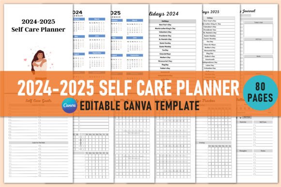 2024-2025 Self Care Planner KDP