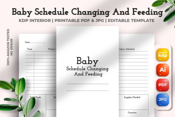 Baby Schedule Changing and Feeding KDP