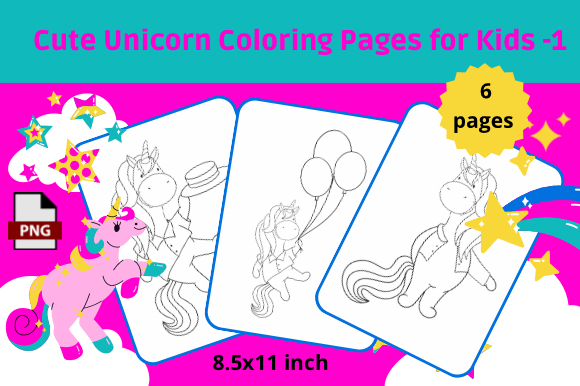 Cute Unicorn Coloring Pages for Kids -1: A Strategic Tool for Creative Development and Engagement