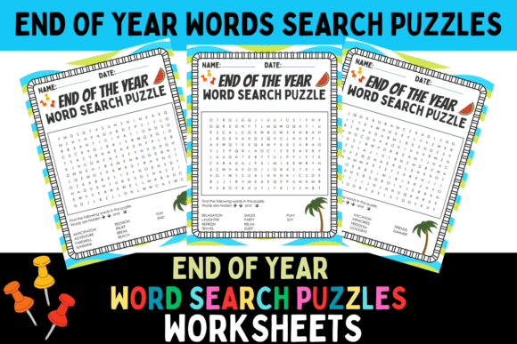 End of Year Word Search 10 Puzzles: A Strategic Tool for Educators and Learners