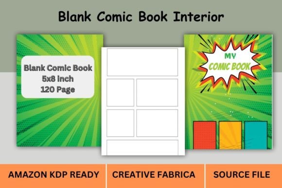 Enhance Your Kindle Direct Publishing Experience with a Blank Comic Book KDP Interior, 5x8