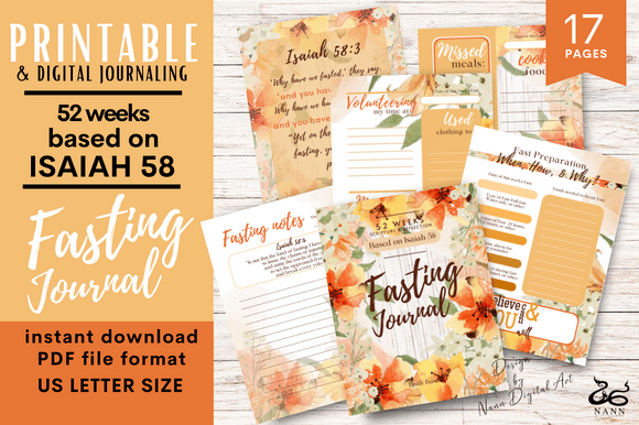 Fasting Journal Printable 470: A Practical Tool for Your Wellness Journey