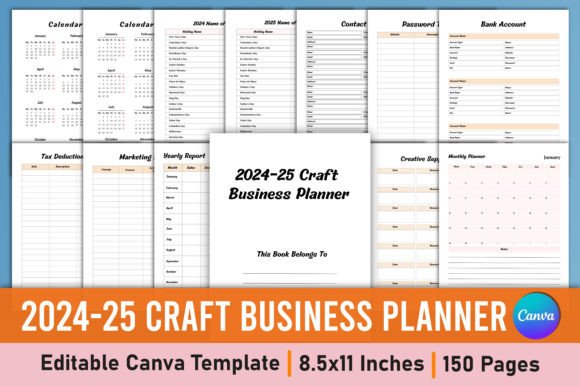How the Editable 2024-25 Craft Business Planner Can Transform Your Creative Workflow