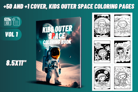 Kids Outer Space Coloring Pages - VOL 1