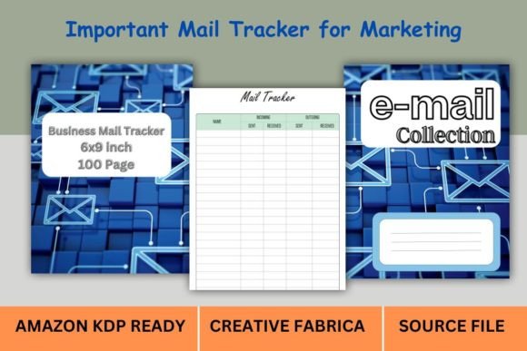 Mail Tracker KDP Interior COVER: A Practical Tool for Your Low or No Content Business