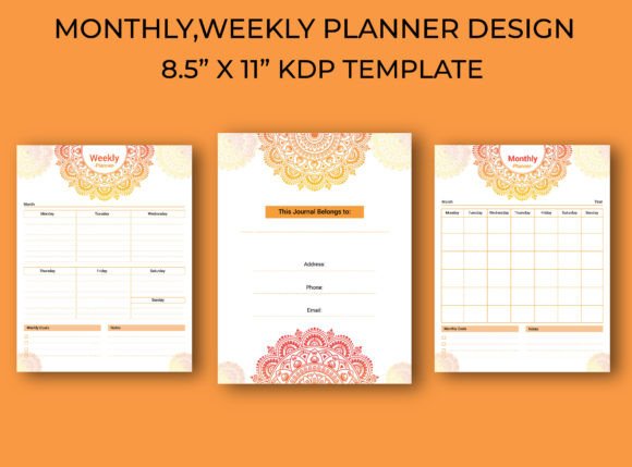 Monthly and Weekly KDP Interior Design: A Practical Guide to Organizing Your Life
