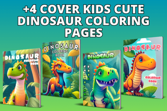 Pack Cover Kids Cute Dinosaur: A Versatile Resource for Print on Demand Creators