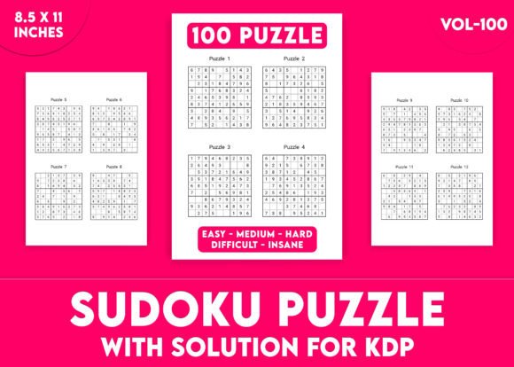 Sudoku Puzzles for KDP Interior Vol-100
