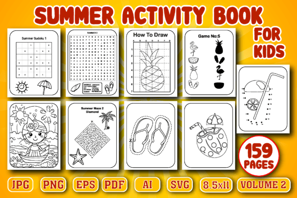 Summer Activity Book for Kids Vol. 2: A Comprehensive Resource for Creative Learning
