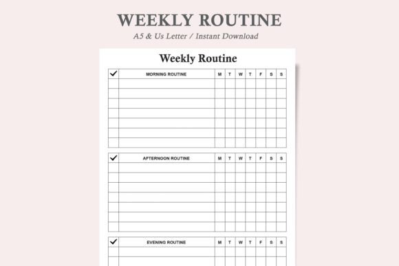 Weekly Routine and Weekly Planner: A Practical Guide to Staying Organized