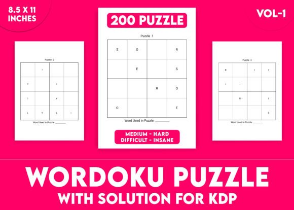 Wordoku Puzzles for KDP Interior Vol-1