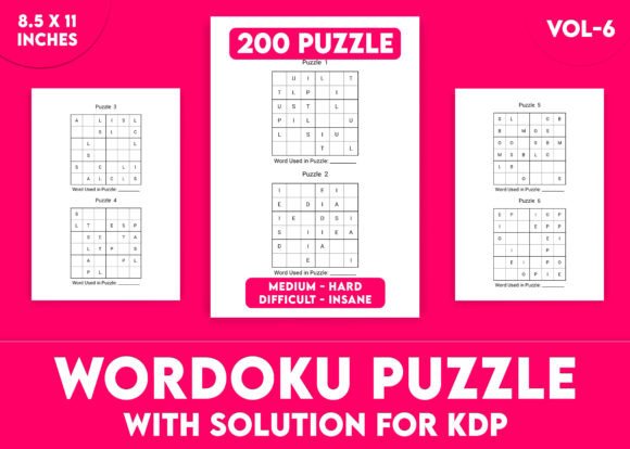 Wordoku Puzzles for KDP Interior Vol-6